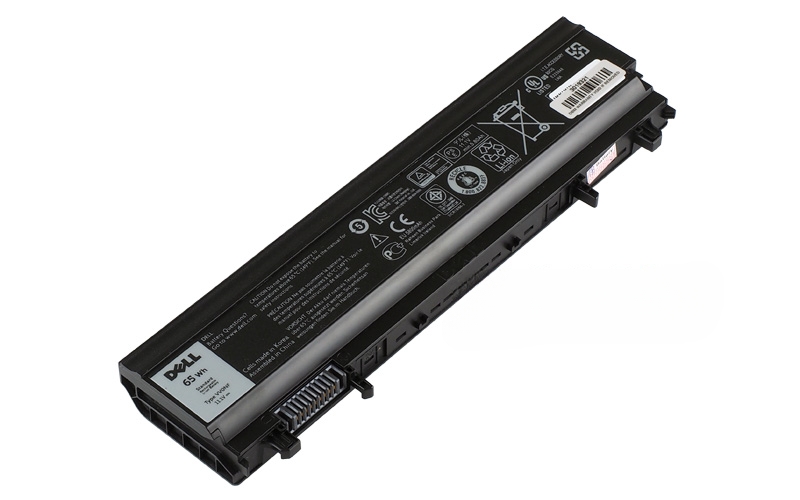 Dell Latitude E5540 E5440 Battery (P/N: 3KJ7J 451-BBIE 451-BBIF 9TJ2J VV0NF) – Front view top 45° angle
