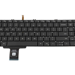 Dell Precision 7550 7560 7750 7760 Keyboard (with backlit keys) – Front view – keys & layout