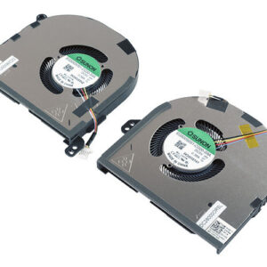 Dell XPS 15 9510 CPU and GPU Fan Set (without heatsink) – Top – fan blades visible