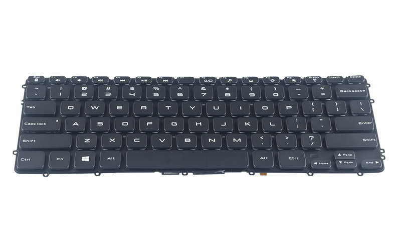 Dell XPS 15 9530 Keyboard – Front view – keys & layout