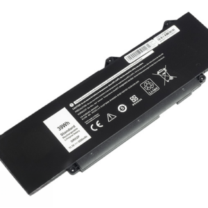 DR02P R73TC GRWKG Battery for Dell Latitude 5440 5450 5540 5550 3540 Precision 3480 3490 3590 (11.1V 39Wh 3-Cell Li-Poly) – Front view top 45° angle