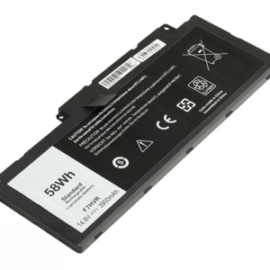 F7HVR G4YJM Battery for Dell Inspiron 17-7737 15-7537 (14.8V 56Wh 4-Cell Li-Polymer) – Front view top 45° angle