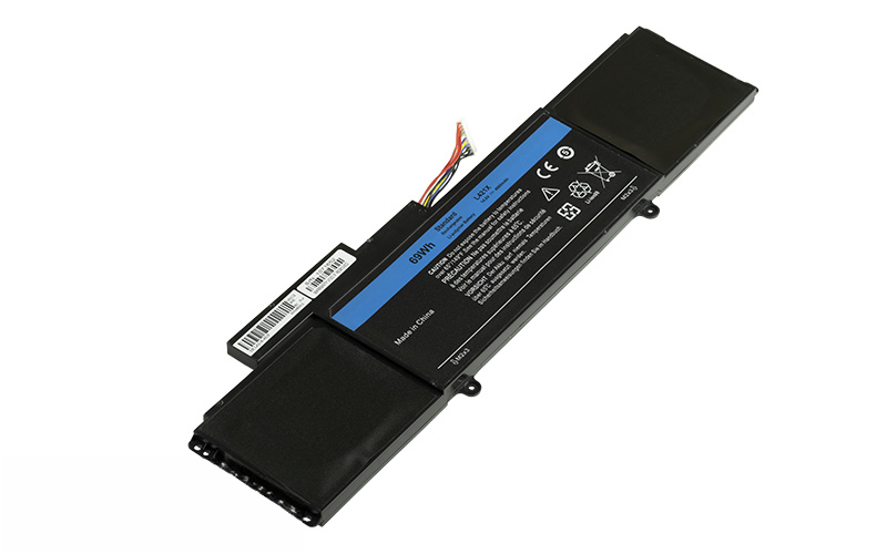 FFK56 C1JKH 4RXFK battery for Dell XPS 14 L421x (14.8V 67Wh 4-Cell Li-Polymer) – Front view top 45° angle