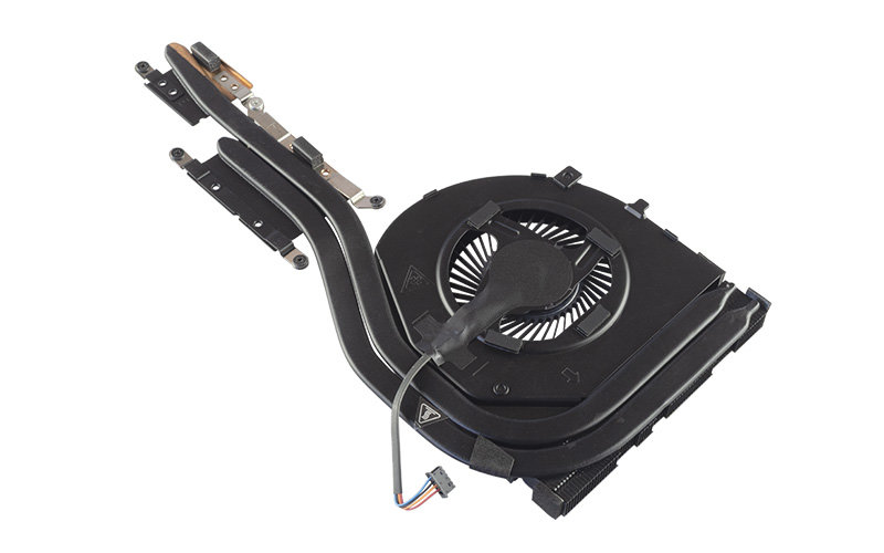 FRU 01AW389 CPU Fan and Heatsink Assembly for Lenovo ThinkPad T470p Type 20J6 – Top – fan blades visible