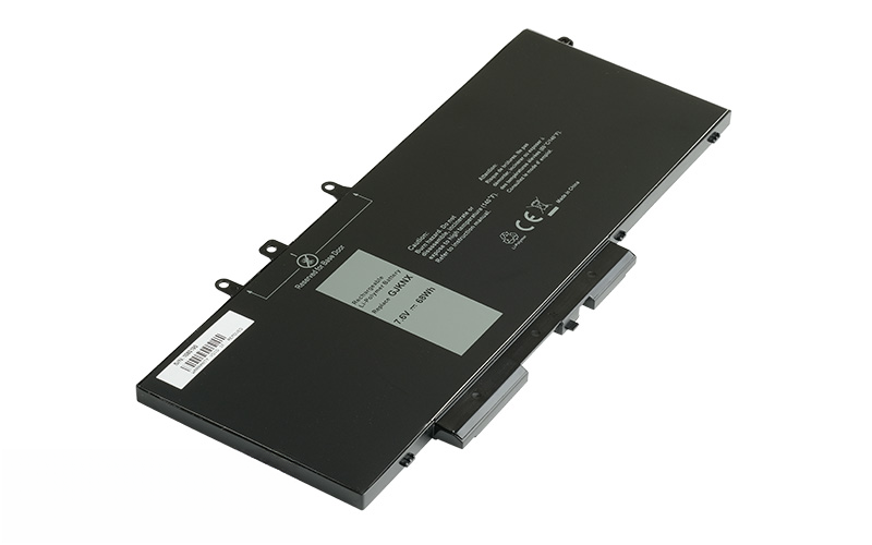 GJKNX 0DY9NT 5YHR4 Battery for Dell Latitude 5480 5490 5580 5590 (7.6V 68Wh Li-Polymer) – Front view top 45° angle