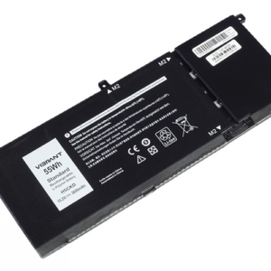 H5CKD Battery for Dell Inspiron 14 5401 5409 15 5501 5502 Latitude 3410 3510 (15.2V 55Wh 4-Cell Li-Poly) – Front view top 45° angle