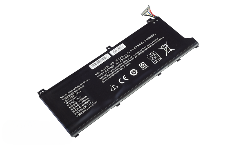 HB4692Z9ECW-41 Battery for Huawei Matebook D 14 NbB-WAH9Q Nbl-WAP9H Nbl-WAQ9R Nbl-WAQ9H Nbl-WAP9R NBLK-WAX9X (15.2V 46Wh 4-Cell Li-Poly) – Front view top 45° angle