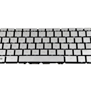 HP 14s-dq1025ni Keyboard (without top frame/cover) – Front view – keys & layout