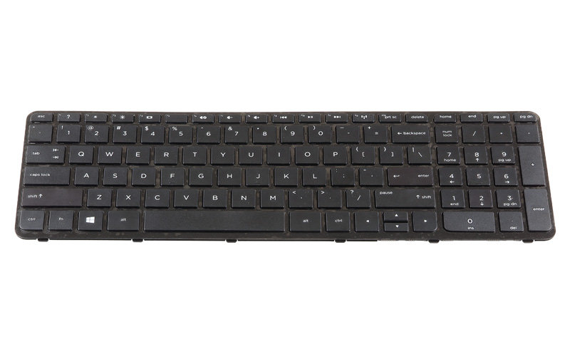 HP 250 G2 256 G2 255 G2 Pavilion 15-N 15-E series Keyboard (P/N: 719853-001 719853-B31 708168-001) – Front view – keys & layout