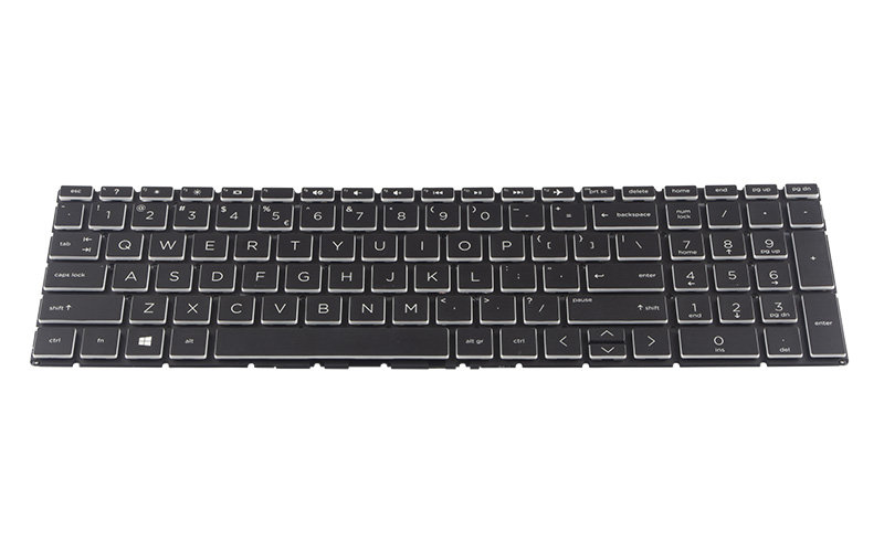 HP 250 G7 255 G7 256 G7 17-ca 17-by 15-da Keyboard – Front view – keys & layout