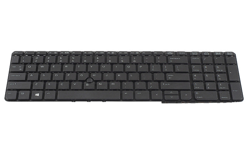 HP 650 G1 Keyboard (P/N: 736649-001 738697-001) – Front view – keys & layout