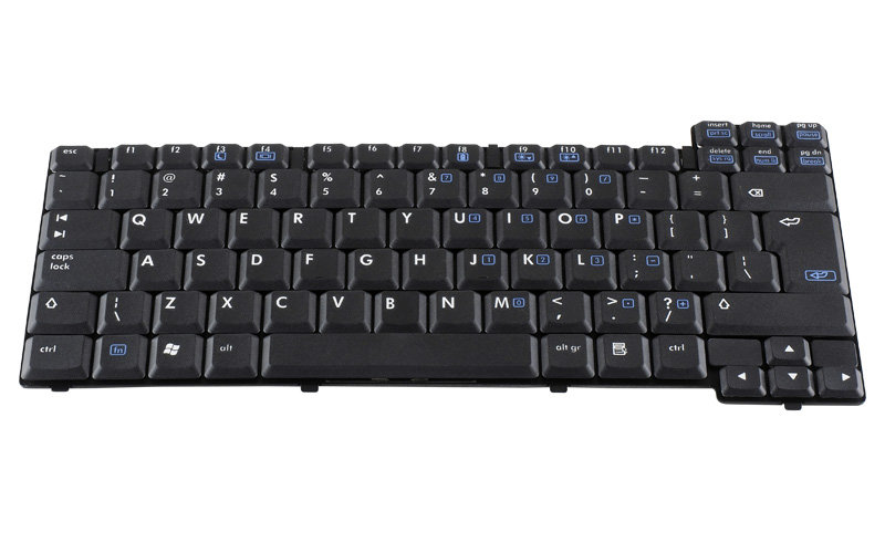 HP Compaq NX6110 NC6320 NX6310 NX6125 Keyboard - Refurbished – Front view – keys & layout