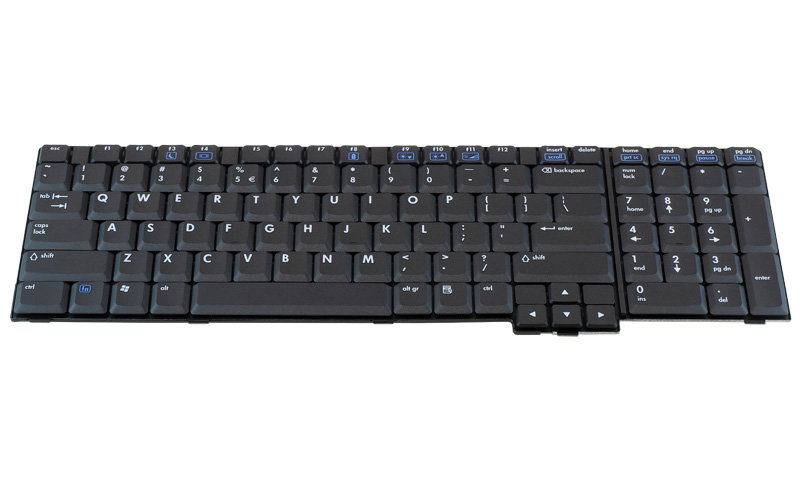 HP Compaq NX9420 Keyboard – Front view – keys & layout