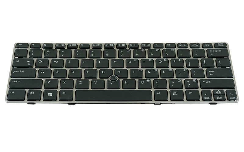 HP EliteBook 2560p Keyboard – Front view – keys & layout