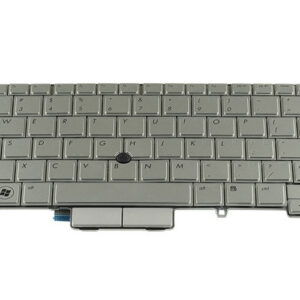 HP EliteBook 2760p Keyboard - Silver – Front view – keys & layout