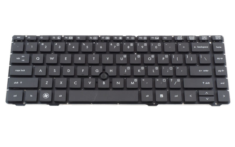 HP EliteBook 8460p Keyboard – Front view – keys & layout