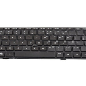 HP EliteBook 8460p keyboard with big [Enter] key – Front view – keys & layout