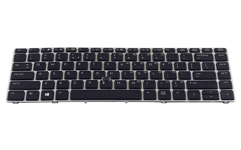 HP EliteBook folio 9470M Keyboard – Front view – keys & layout