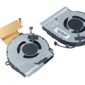 HP Omen 15-dc0000nl CPU and GPU Fan Set (without heatsink) – Top – fan blades visible