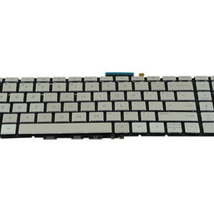 HP Pavilion 15-ck000ni 15-cc501ni Keyboard - Silver (with backlit keys) – Front view – keys & layout