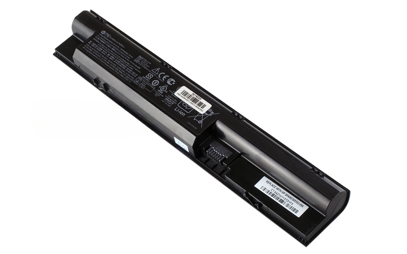 HP ProBook 440 450 455 470 Battery (P/N: 708457-001 707616-242 HSTNN-IB4J HSTNN-W92C) – Front view top 45° angle