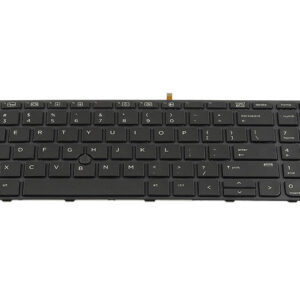 HP ProBook 450 G3 455 G3 470 G3 650 G2 655 G2 keyboard (with back-lit keys and track point) – Front view – keys & layout