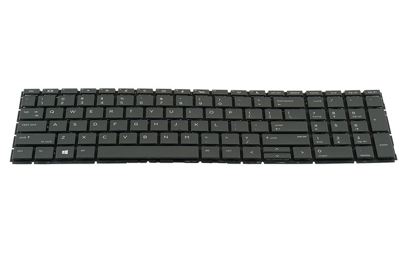 HP ProBook 450 G6 G7 455 G6 G7 Keyboard (with backlit keys) – Front view – keys & layout