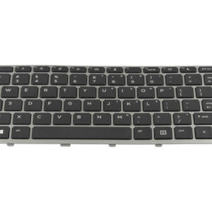 HP ProBook 640 G4 G5 Keyboard (with silver frame) – Front view – keys & layout