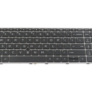 HP ZBook Fury 15 G7 G8 Mobile Workstation Keyboard (with backlit keys) – Front view – keys & layout