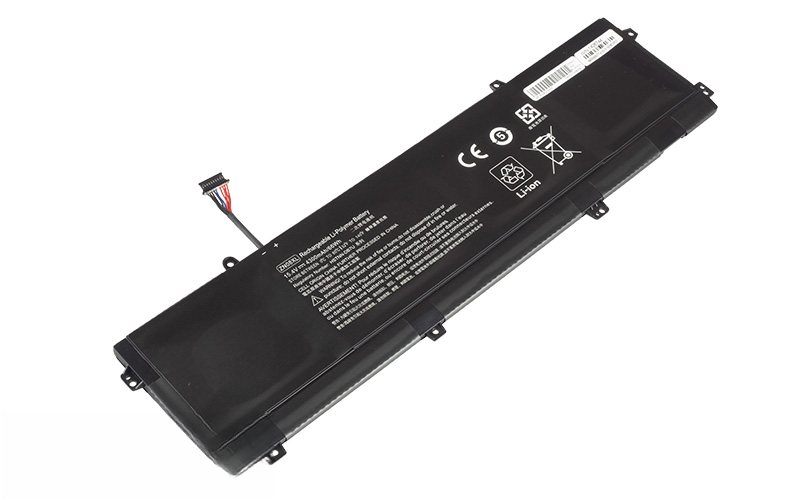 HSTNN-DB7U ZN08XL ZN08092XL Battery for HP ZBook Studio G3 G4 (15.4V 66Wh 4-Cell Li-Poly) – Front view top 45° angle