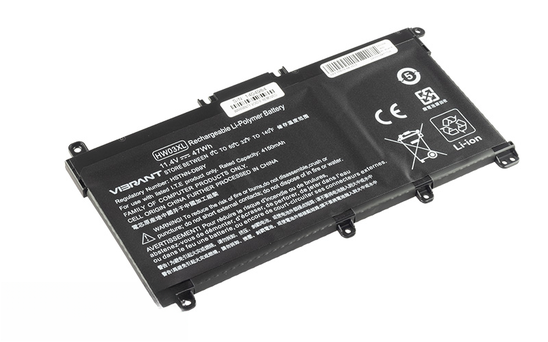 HW03XL HSTNN-DB9Y HSTNN-IB90 L97300-005 Battery for HP Pavilion 15-eg0010TX 15-eg1012TU 17-cn0xxx (11.4V 47Wh 3-Cell Li-Poly) – Front view top 45° angle