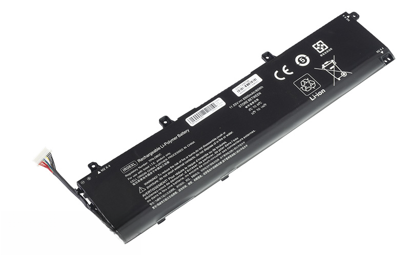 IR06XL M02029-005 M01523-2C2 Battery for HP ZBook Power G7 G8 G9 G10 (11.55V 80Wh 6-Cell Li-Poly) – Front view top 45° angle