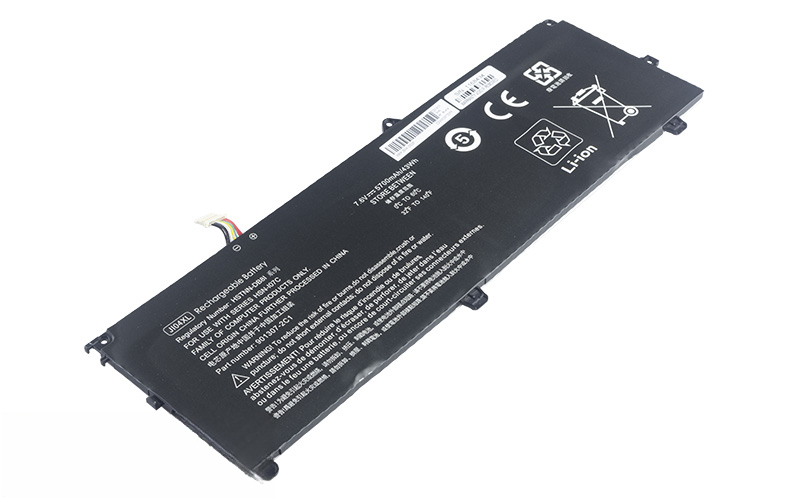 JI04XL 901247-855 HSTNN-UB7E JI04047XL Battery for HP Elite x2 1012 G2 (7.6V 43Wh 4-Cell Li-Poly) – Front view top 45° angle