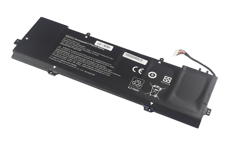 KB06XL 902499-855 Battery for HP Spectre x360 15-bl002xx 15-bl051sa 15-bl000na (11.55V 79Wh 6-Cell Li-Poly) – Front view top 45° angle