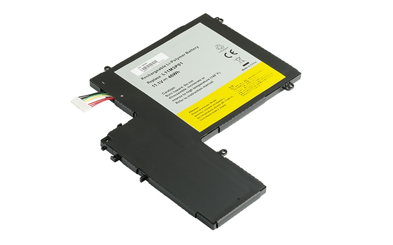 L11M3P01 Battery for Lenovo ldeapad U310 (11.1V 46Wh Li-Poly) – Front view top 45° angle