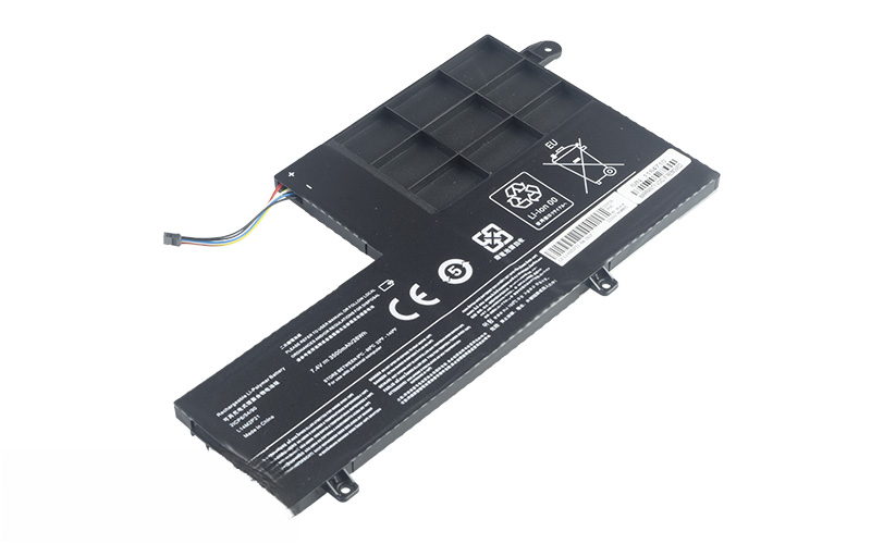 L14M2P21 L14S2P21 Battery for Lenovo 300S 310S-14ISK 500S-14ISK 500S-15ISK U41-70 S41-70 (7.6V 34Wh 2-Cell Li-Poly) – Front view top 45° angle