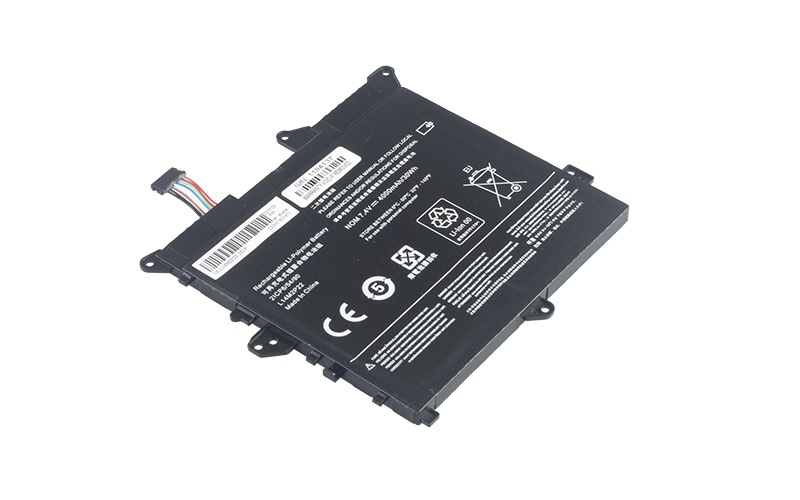 L14M2P22 L14S2P21 5B10H09630 Battery for Lenovo IdeaPad 300S-11ibr Yoga 300-11iby (7.4V 30Wh 2-Cell Li-Poly) – Front view top 45° angle