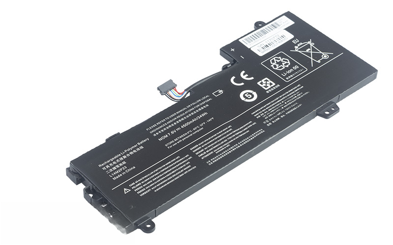 L14M2P23 L14M2P24 Battery for Lenovo IdeaPad U31-70 E31-70 (7.6V 34WH 2-Cell Li-Poly) – Front view top 45° angle
