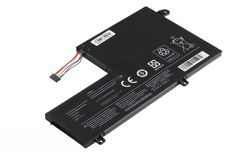 L14M3P21 L14L2P21 L14L3P21 Battery for Lenovo U41-70 Flex 3 14 15 Series Flex 3-1470 3-1570 3-1580 (11.1V 39Wh 3-Cell Li-Poly) – Front view top 45° angle
