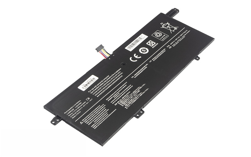 L16C4PB3 L16L4PB3 L16M4PB3 Battery for Lenovo IdeaPad 720S-13IKB 720S-13ARR (7.7V 45Wh (4-Cell Li-Poly) – Front view top 45° angle