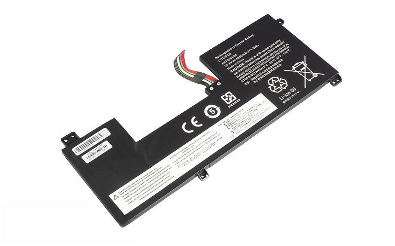 L17C4PG2 L17L4PG2 L17M4PG2 L17S4PG2 Battery for Lenovo Legion Y730-17ICH Type 81HG Y740-17ICH (15.4V 72Wh 4-Cell Li-Poly) – Front view top 45° angle