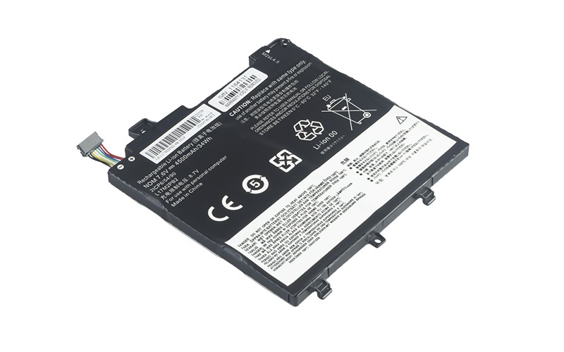 L17L2PB1 L17M2PB1 L17C2PB1 L17M2PB2 Battery for Lenovo V330-14IKB E43-80 (7.6V 34Wh 2-Cell Li-Poly) – Front view top 45° angle