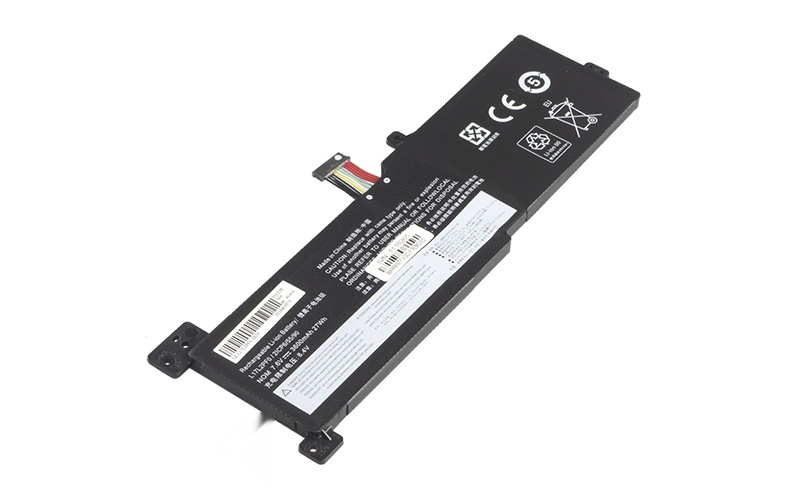 L17L2PF0 L17M2PF0 Battery for Lenovo IdeaPad 330-15ARR 330G (7.6V 27Wh 2-Cell Li-Polymer) – Front view top 45° angle
