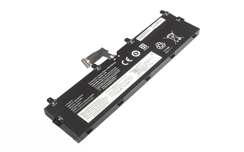 L17M6P52 L17C6P51 01AV497 01AV498 Battery for Lenovo ThinkPad P72 P73 (11.55V 107Wh 6-Cell Li-Poly) – Front view top 45° angle
