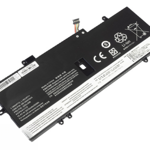 L18C4P71 L18M4P72 L18L4P71 Battery for Lenovo ThinkPad X1 Carbon Gen 7 Gen 8 ThinkPad X1 Yoga Gen 4 (15.4V 55Wh 4-Cell Li-Poly) – Front view top 45° angle