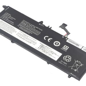 L18M3PD1 L18L3PD1 L18M3PD2 L18C3PD2 Battery for Lenovo ThinkPad T490s T495s T14s Gen 1 (11.55V 54Wh 3-Cell Li-Poly) – Front view top 45° angle