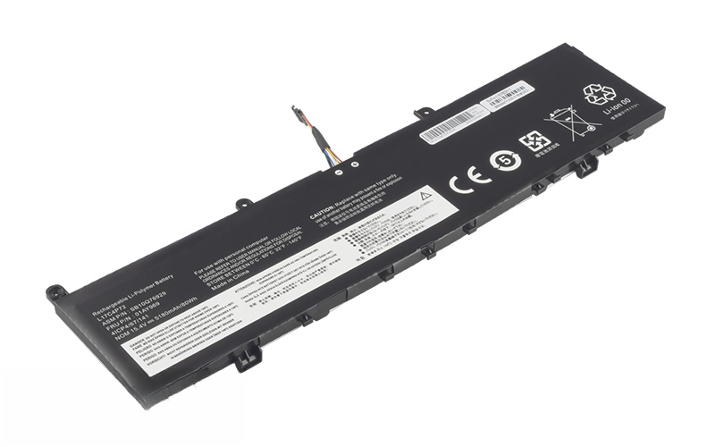 L18M4P71 L17C4P72 01YU911 01AY969 Battery for Lenovo ThinkPad X1 Extreme Gen 1 Gen 2, ThinkPad P1 Gen 2 (15.4V 80Wh 4-Cell Li-Poly) – Front view top 45° angle