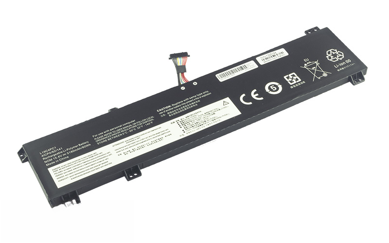 L19C4PC1 L19M4PC1 L19C4PC2 L19M4PC2 Battery for Lenovo Legion Y7000P R7000P Y9000K (15.4V 80Wh 4-Cell Li-Poly Short Cable Version) – Front view top 45° angle