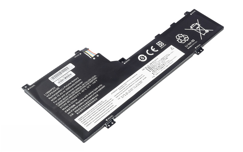 L19M4PD2 L19L4PD2 Battery for Lenovo YOGA S740-14IIL (15.4V 55Wh 4-Cell Li-Poly) – Front view top 45° angle