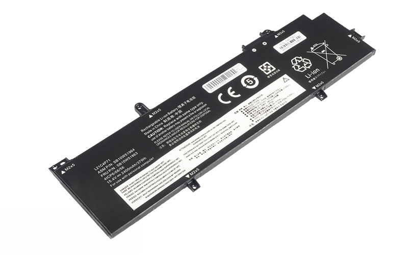L21M4P71 L21L4P71 L21D4P71 L21C4P71 Battery for Lenovo ThinkPad T14 Gen 3 Type 21AJ 21AH P14s Gen 3 (15.4V 37Wh 4-Cell Li-Poly) – Front view top 45° angle